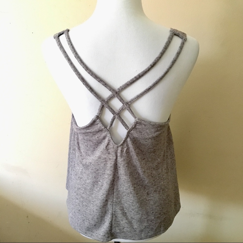 NEW AEROPOSTALE Grey Sleeveless Top - Picture 4 of 6